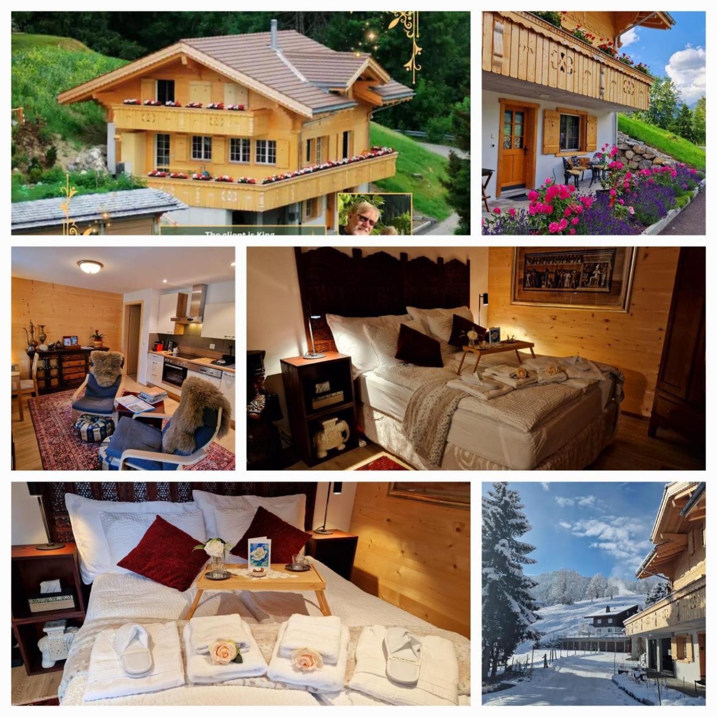Large Deluxe Studio For 2 - Chalet Lovo Lenk Luaran gambar